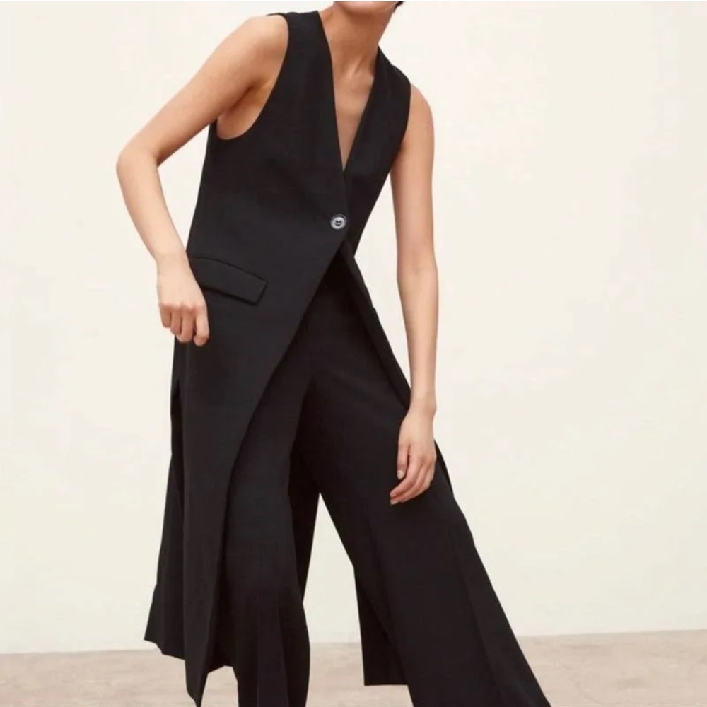 Zara Long Vest with Vents